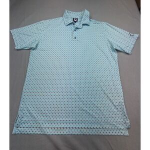 Footjoy Shirt Men Large blue Lightweight Stretch Golf